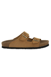 Pegia Santio Nubuck Unisex Buckle Slippers
