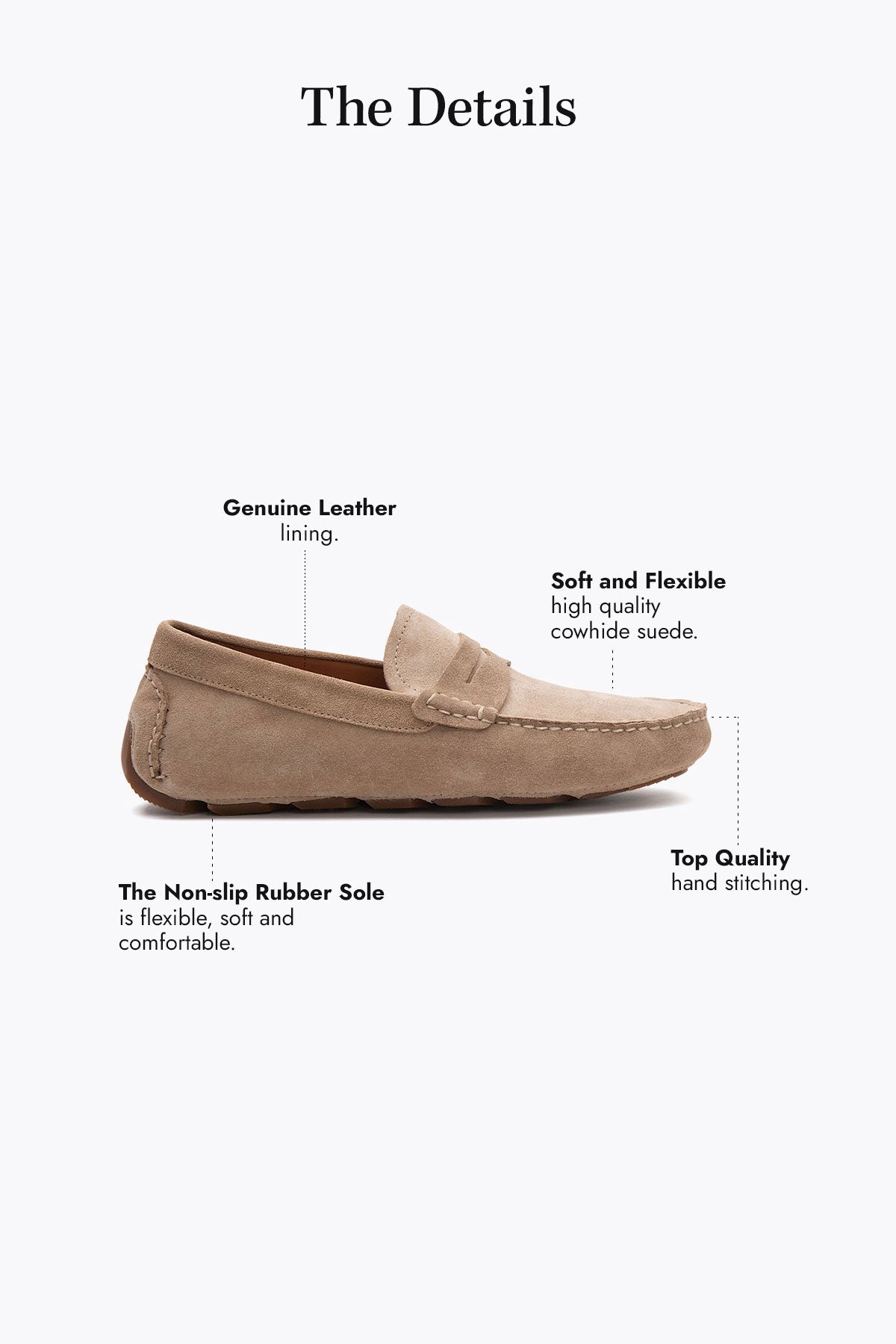 Pegia Alvor Genuine Suede Men's Loafer Shoes - Pegia