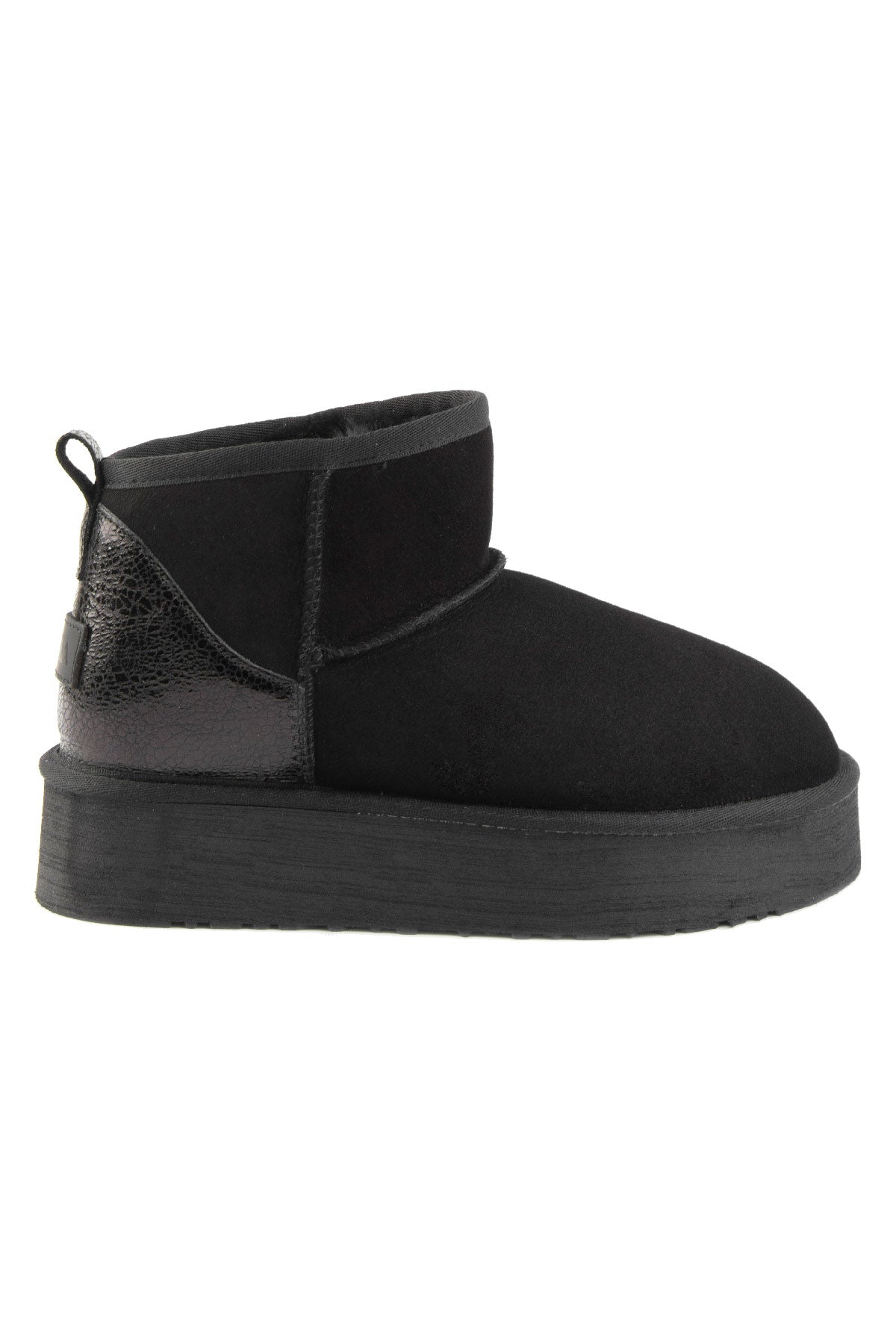 Pegia Jelsa Glossy Detailed Genuine Suede Women's Platform Boots - Pegia