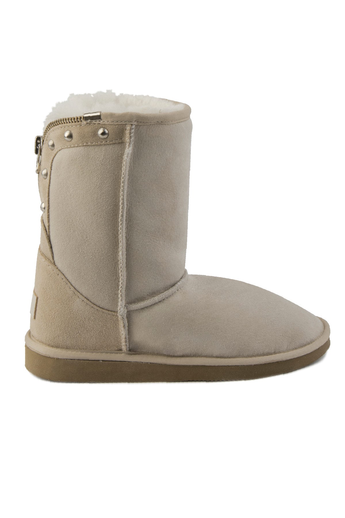 Pegia Vian Genuine Suede Back Zip Women's Boots - Pegia