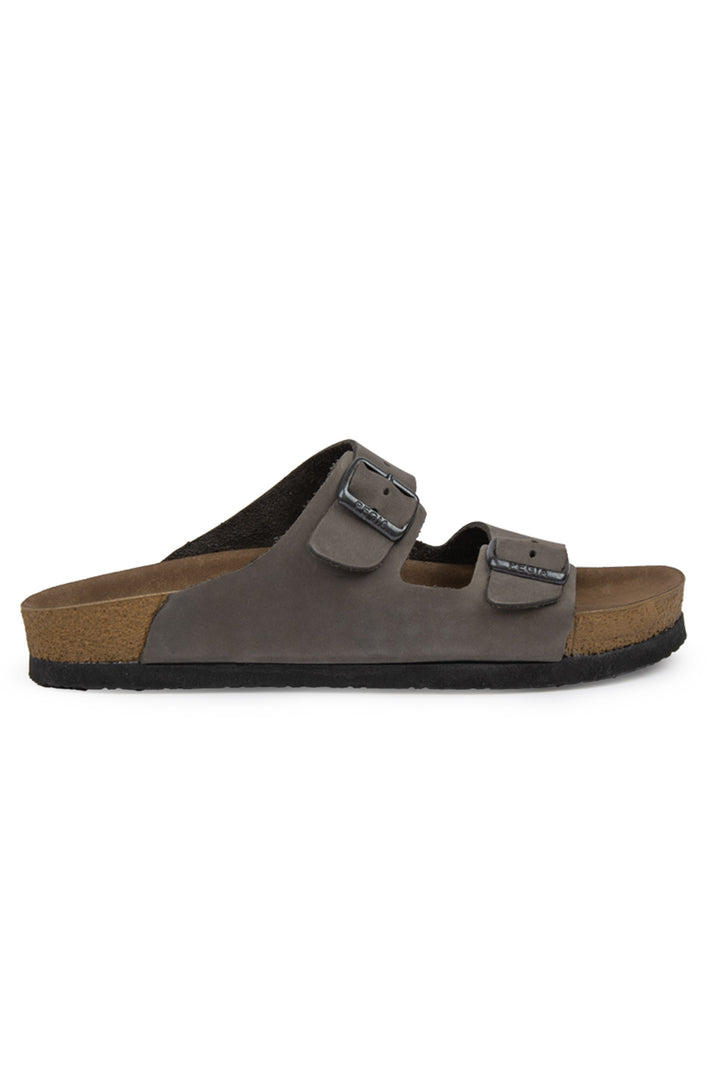 Pegia Santio Chinelos Unissexo com Fivela em Nubuck