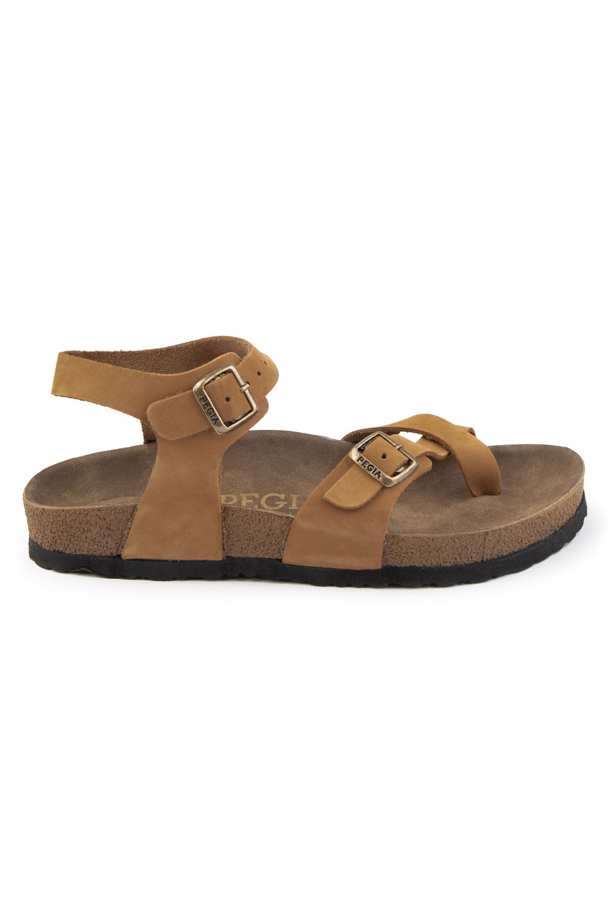 Pegia Neria Genuine Suede Women's Toe Loop Sandals