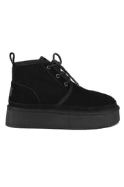 Pegia Muda Genuine Suede Lace-Up Women's Platform Boots - Pegia