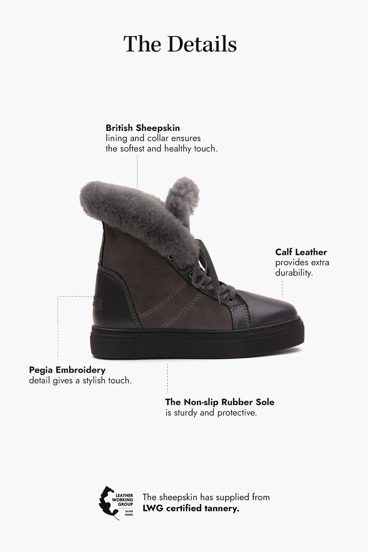 Pegia Leira Shearling Women's Boots - Pegia