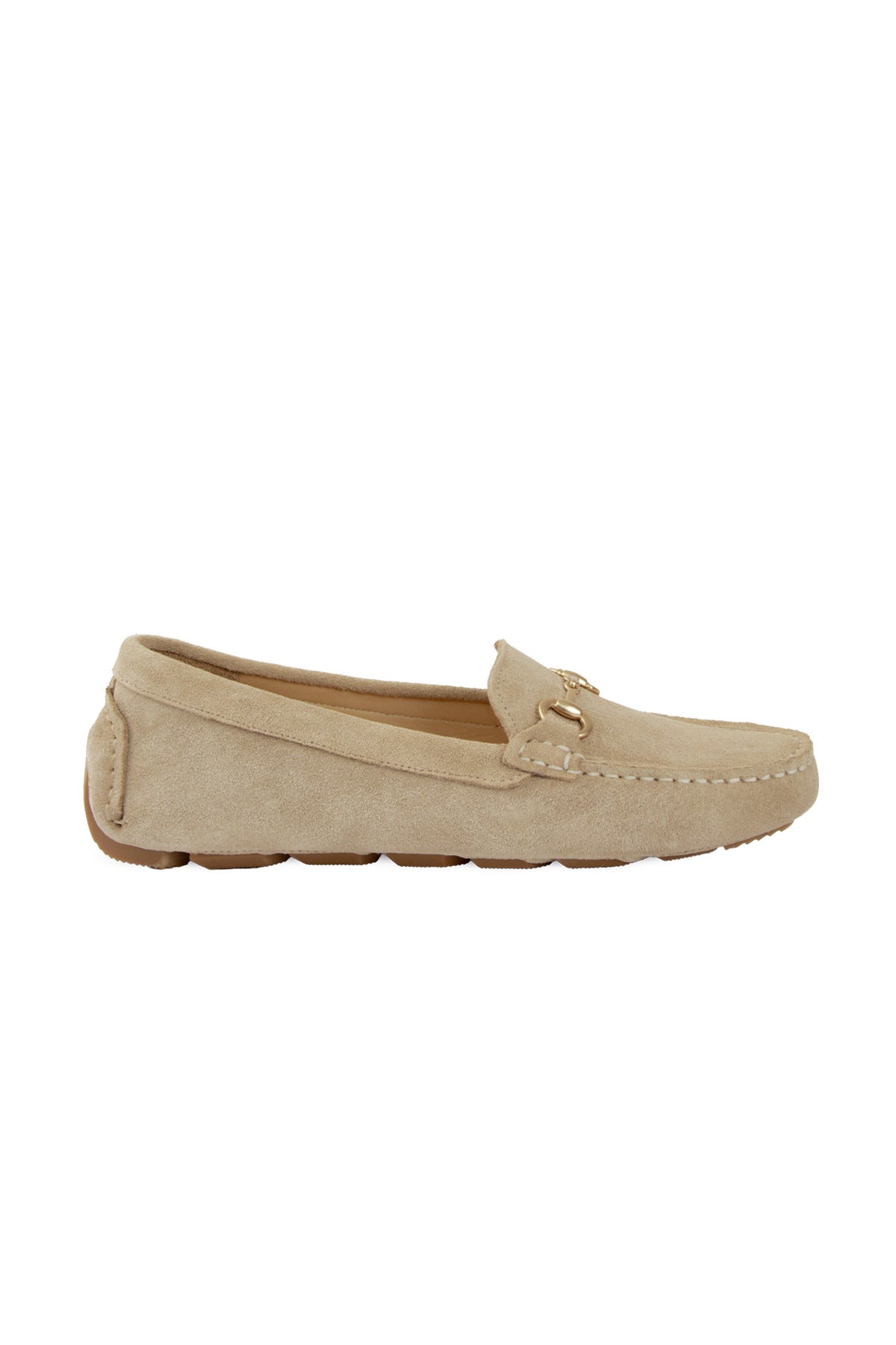 Pegia Perla Damen Echtes Wildleder Horsebit Loafers