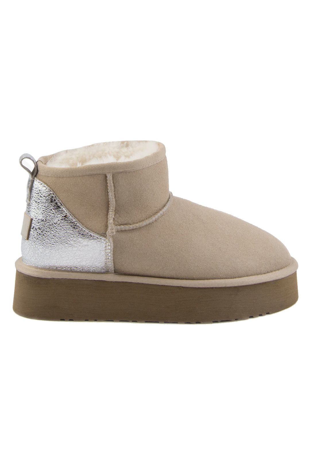 Pegia Jelsa Glossy Detailed Genuine Suede Women's Platform Boots - Pegia