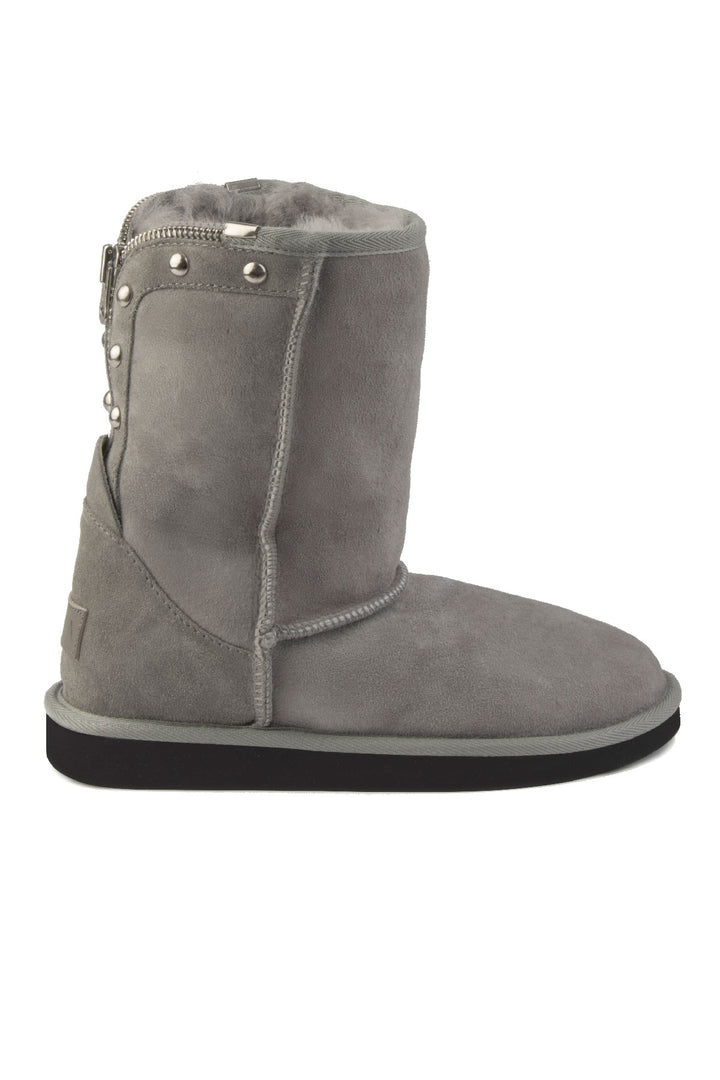 Pegia Vian Genuine Suede Back Zip Women's Boots - Pegia