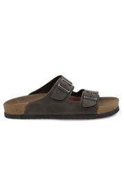 Pegia Santio Nubuck Unisex Buckle Slippers