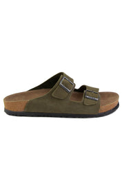 Pegia Santio Nubuck Unisex Buckle Slippers