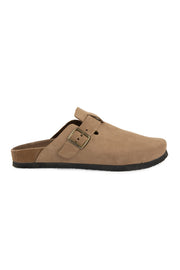 Pegia Vera Women's Nubuck Leather Clog Mules