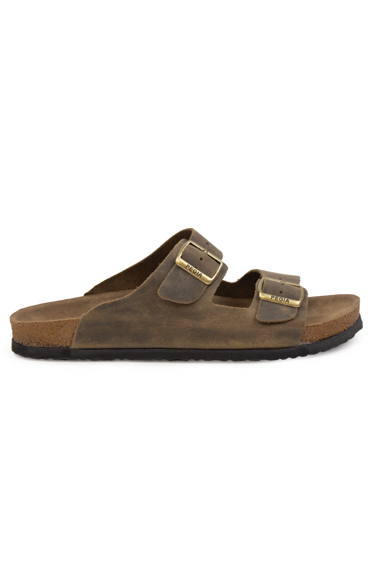 Pegia Santio Nubuck Unisex Buckle Slippers