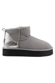 Pegia Jelsa Glossy Detailed Genuine Suede Women's Platform Boots - Pegia