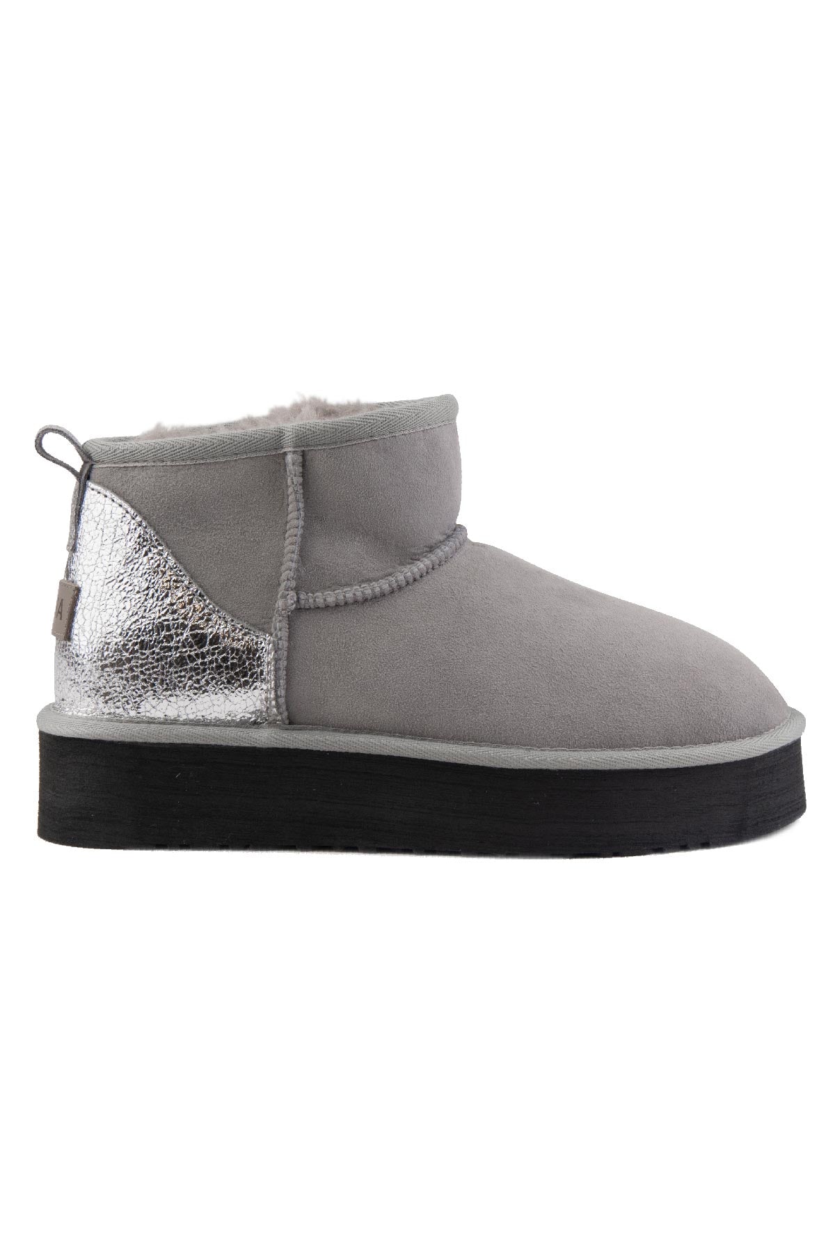 Pegia Jelsa Glossy Detailed Genuine Suede Women's Platform Boots - Pegia