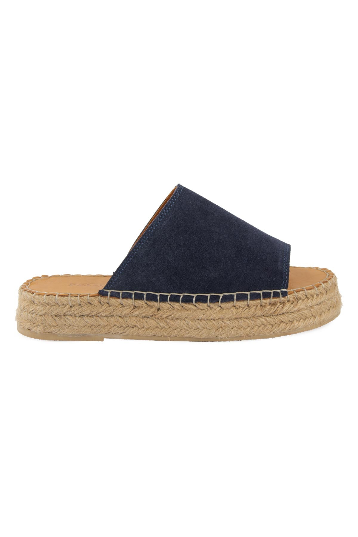 Pegia Siva Women's Genuine Suede Espadrille Slides