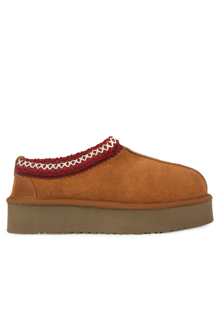 Botas Ultra Mini Plataforma Femininas em Camurça Autêntica Pegia Aure