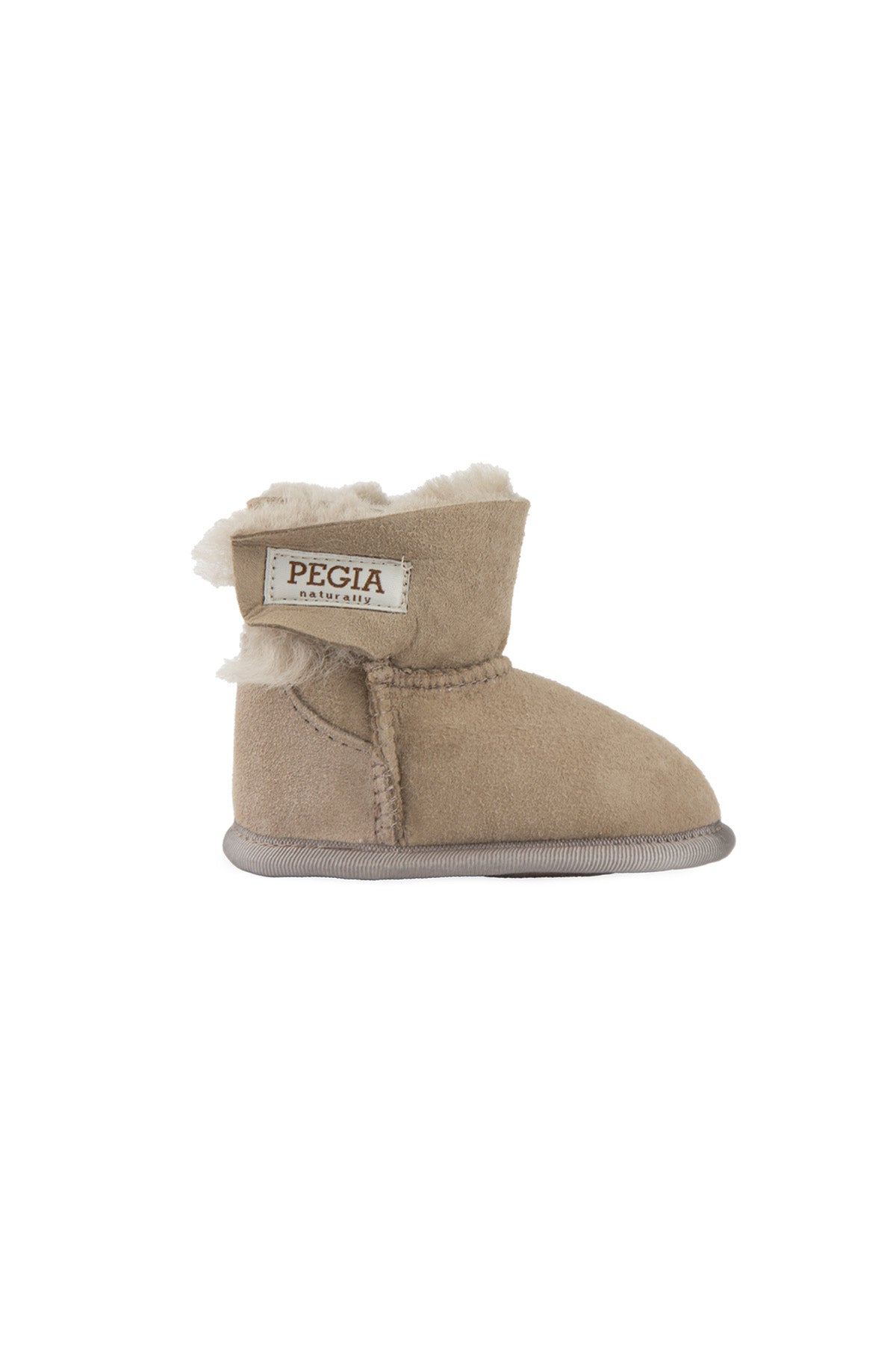 Pegia Lian Shearling Baby Velcro Booties