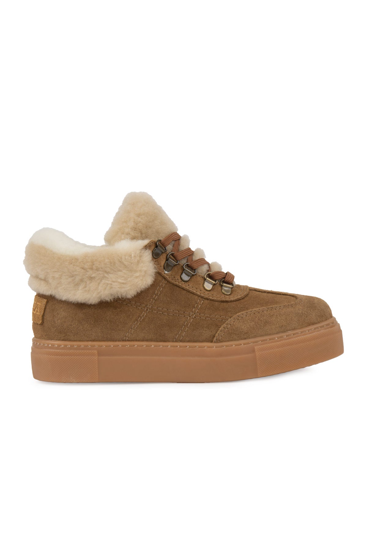 Baskets en peau de mouton pour femmes Pegia Valen