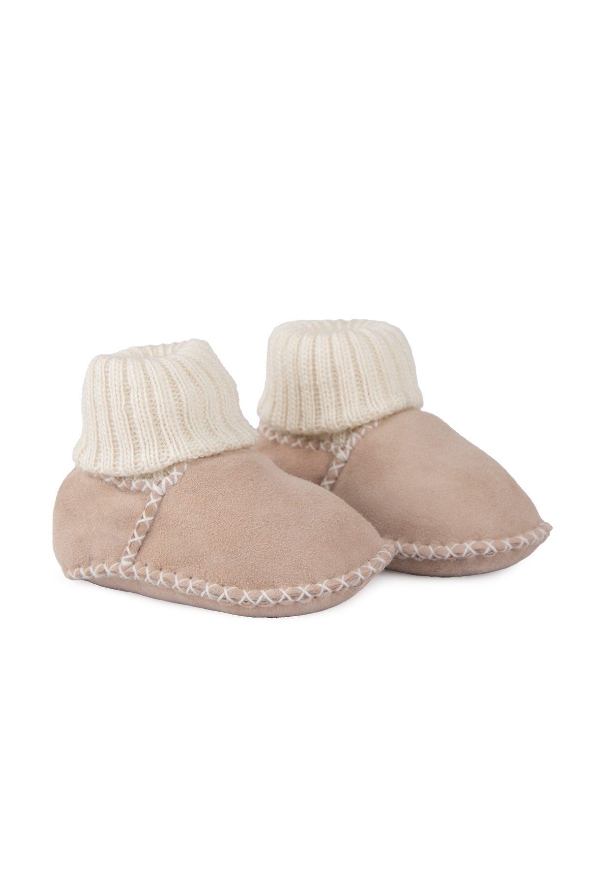 Pegia Lago Genuine Leather Shearling Baby Sock Booties