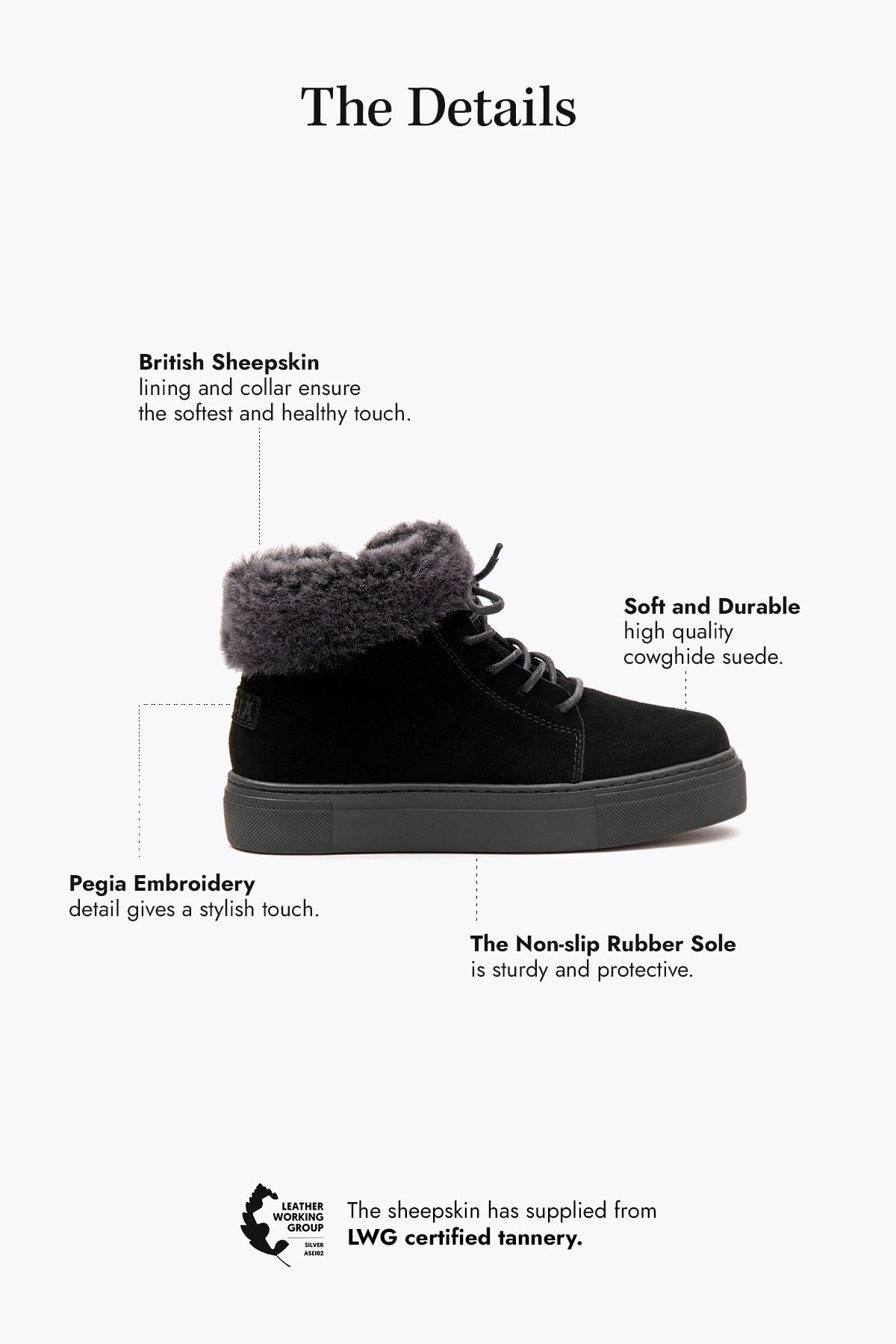 Pegia Adel Shearling Women's Boots - Pegia