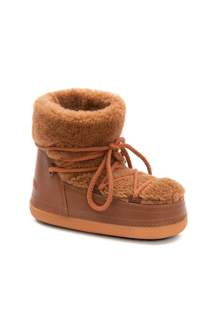Cool Moon Dover Genuine Sheepskin Women's Snow Boots - Pegia