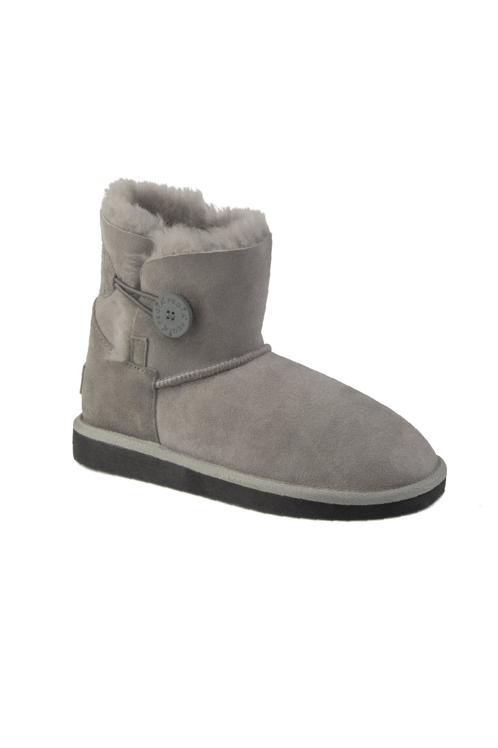 Pegia Moa Genuine Suede Button Women's Boots - Pegia