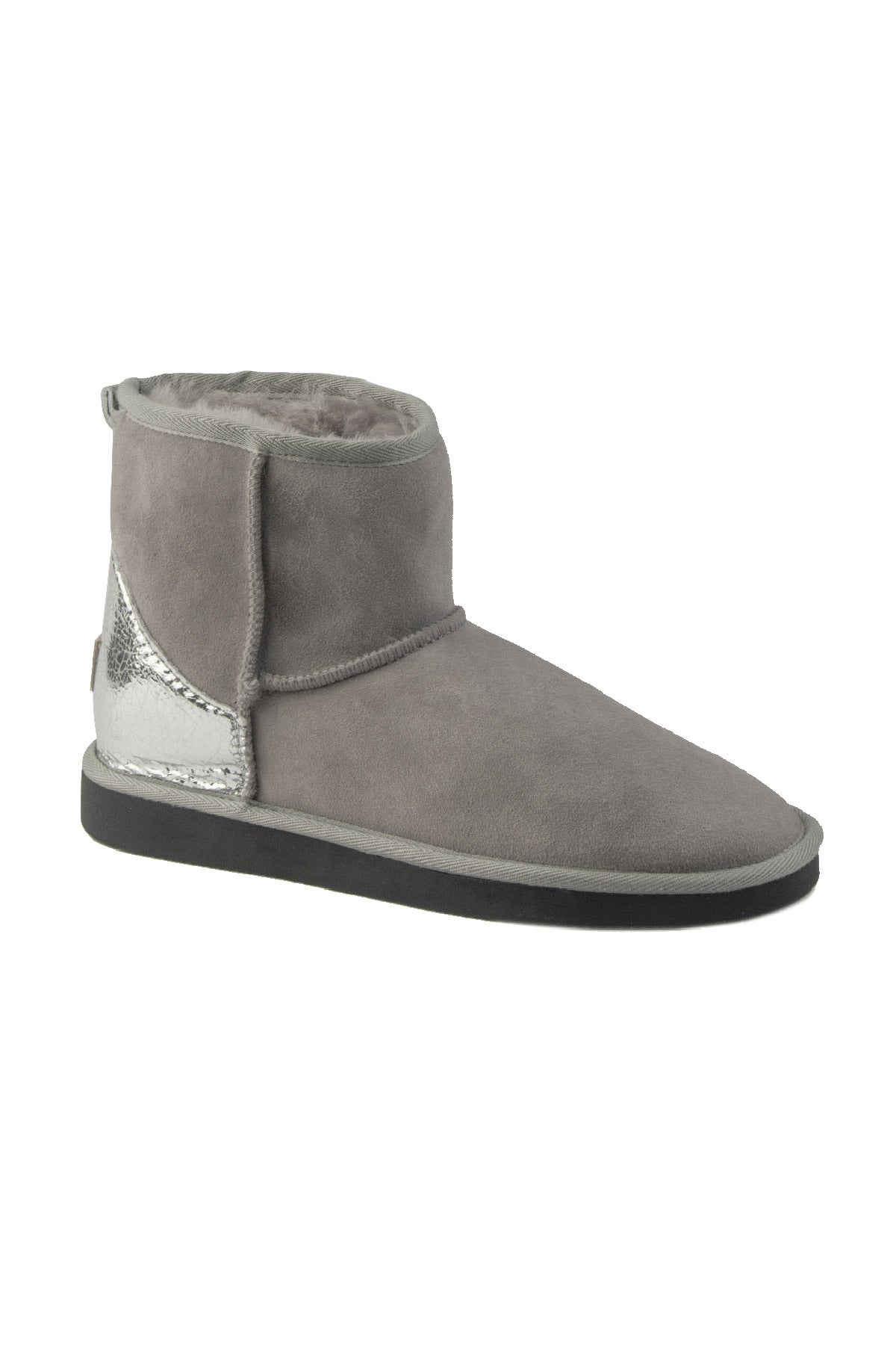Pegia Jelsa Glossy Detailed Genuine Suede Women's Short Boots - Pegia