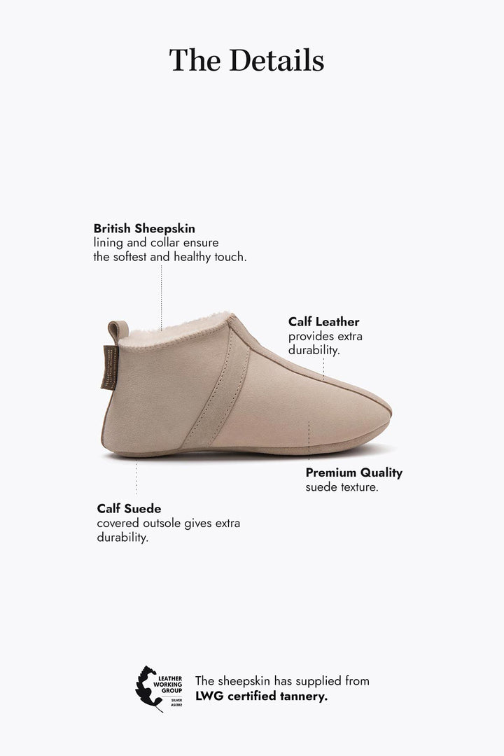 Pegia Homer Unisex Shearling Bootie Slippers - Pegia