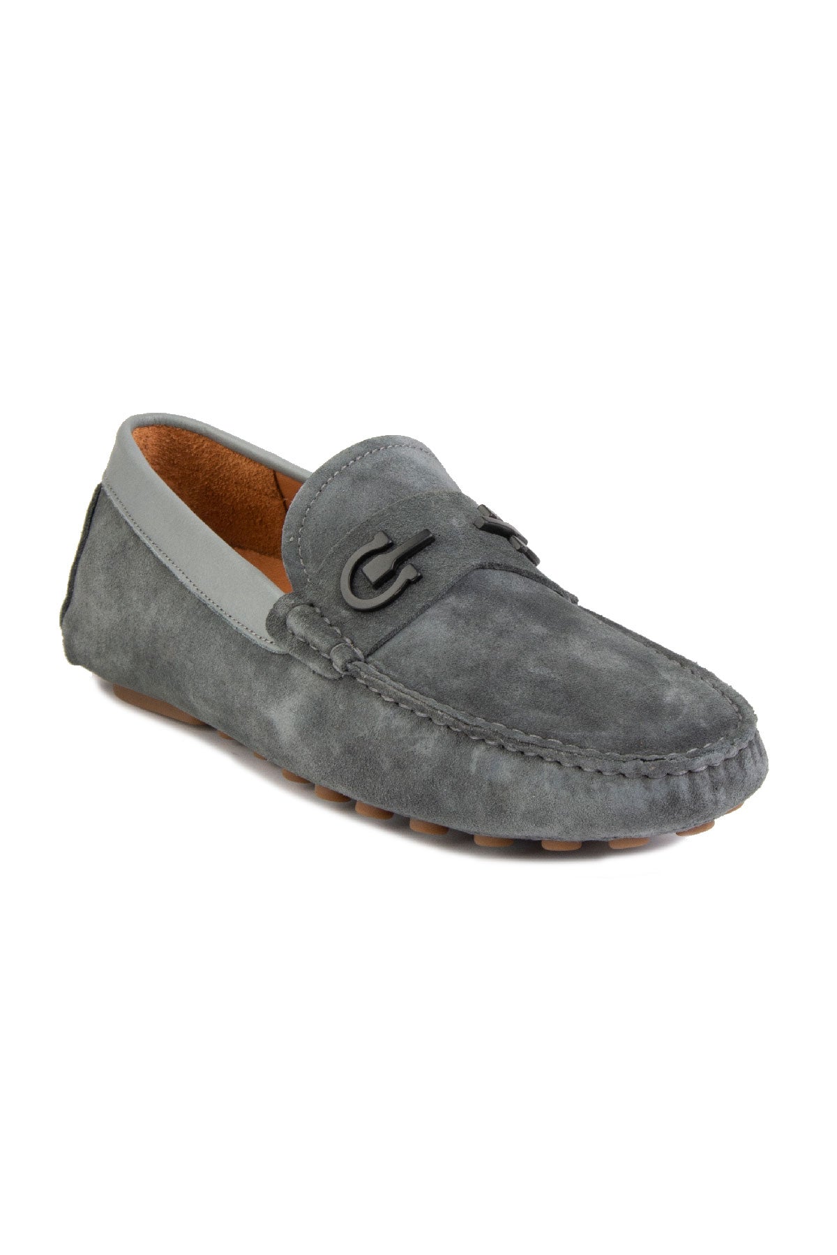 Mocassins pour hommes en daim véritable Pegia Heron