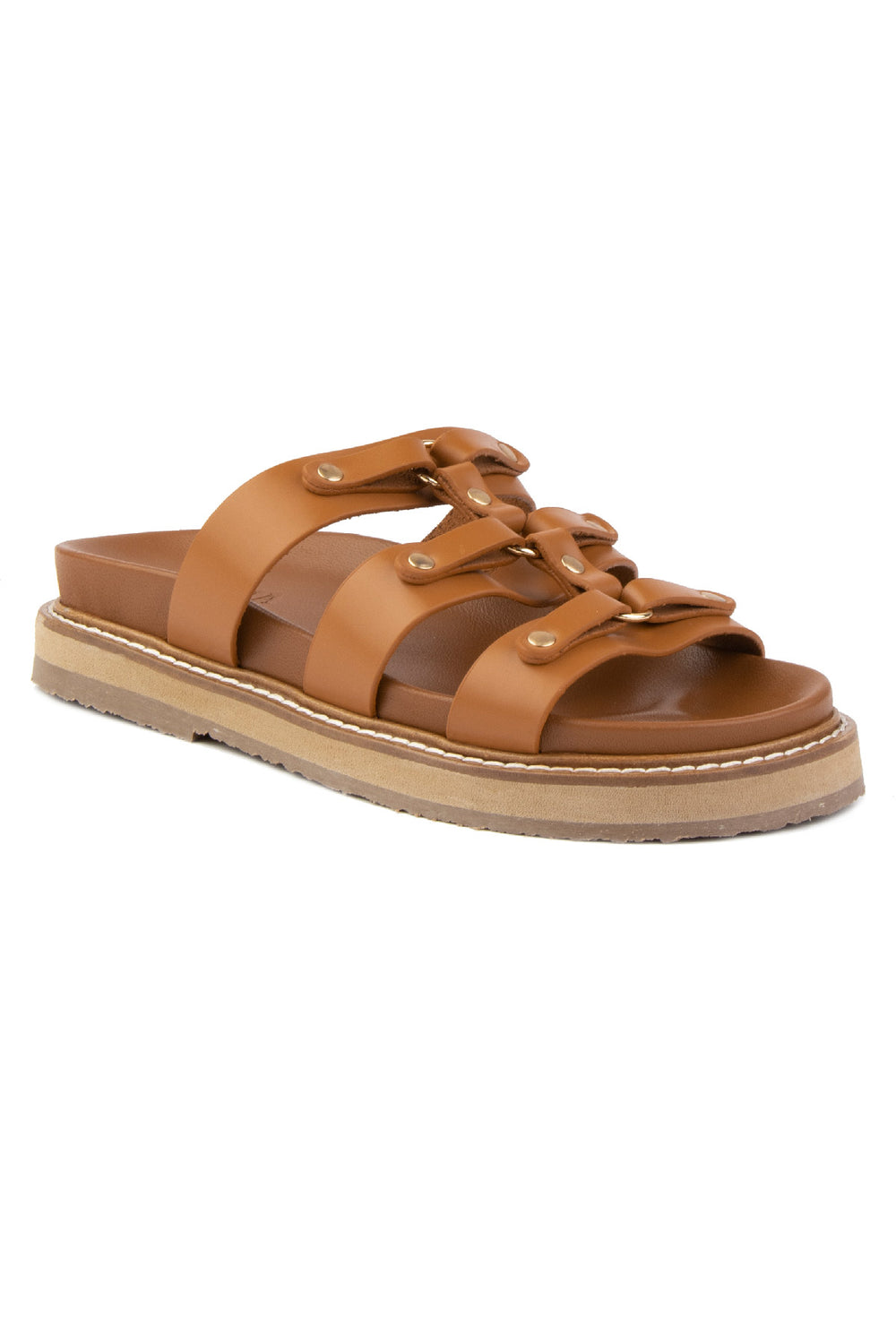 Pegia Lida Leather Women's Slides - Pegia