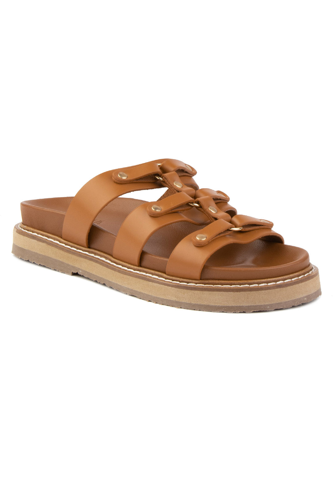 Pegia Lida Leather Women's Slides - Pegia