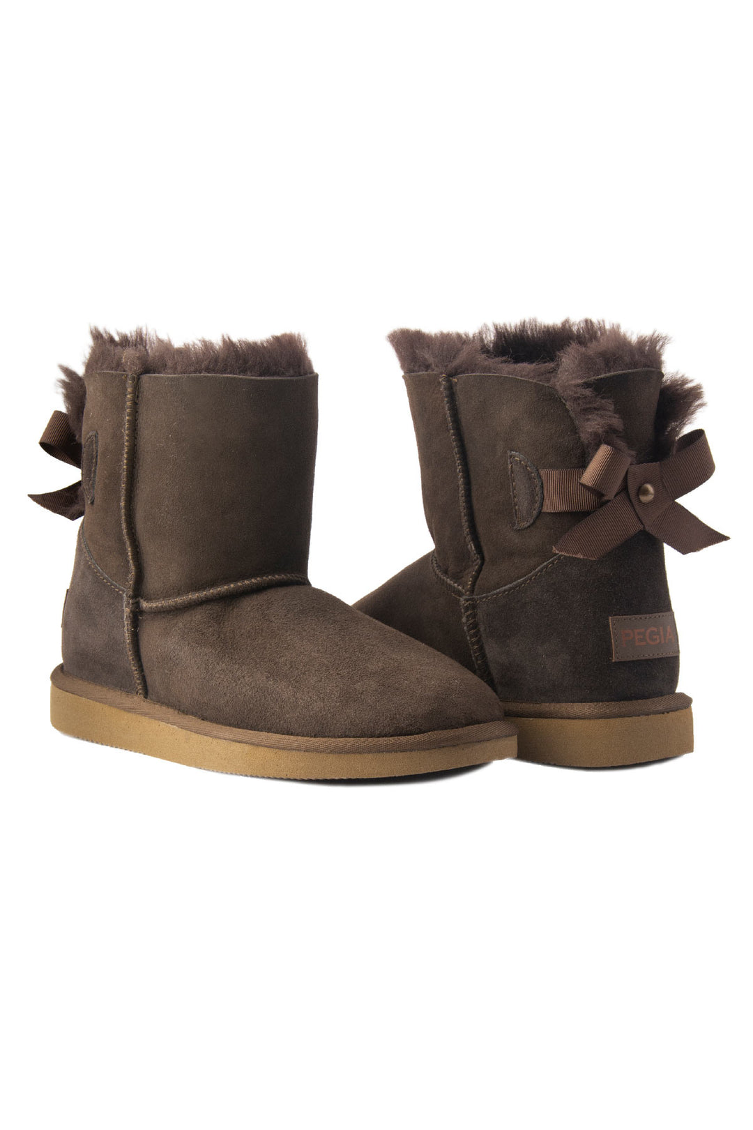 Pegia Lulea Genuine Suede Bow Detail Women's Boots - Pegia