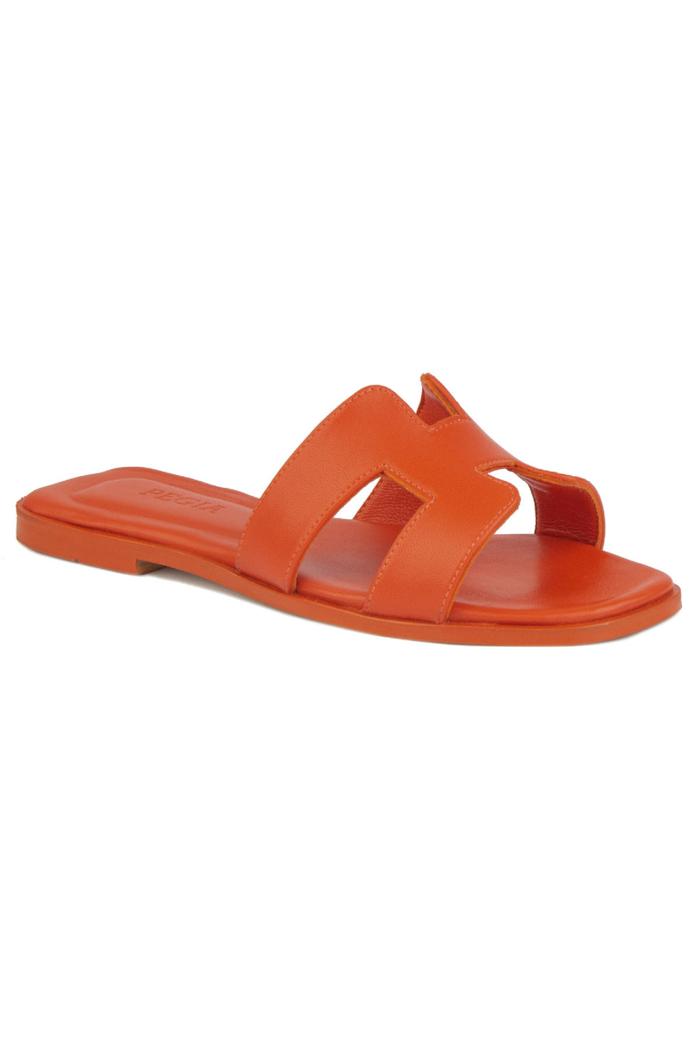 Pegia Ada Leather Women's Flat Slides - Pegia