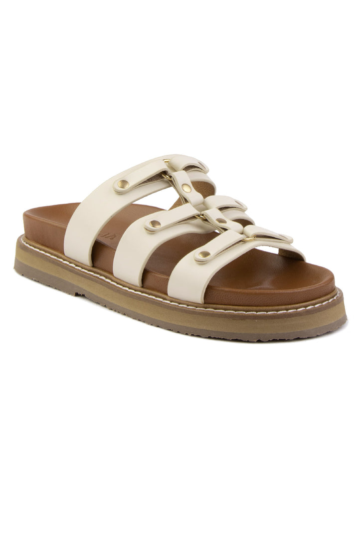 Pegia Lida Leather Women's Slides - Pegia