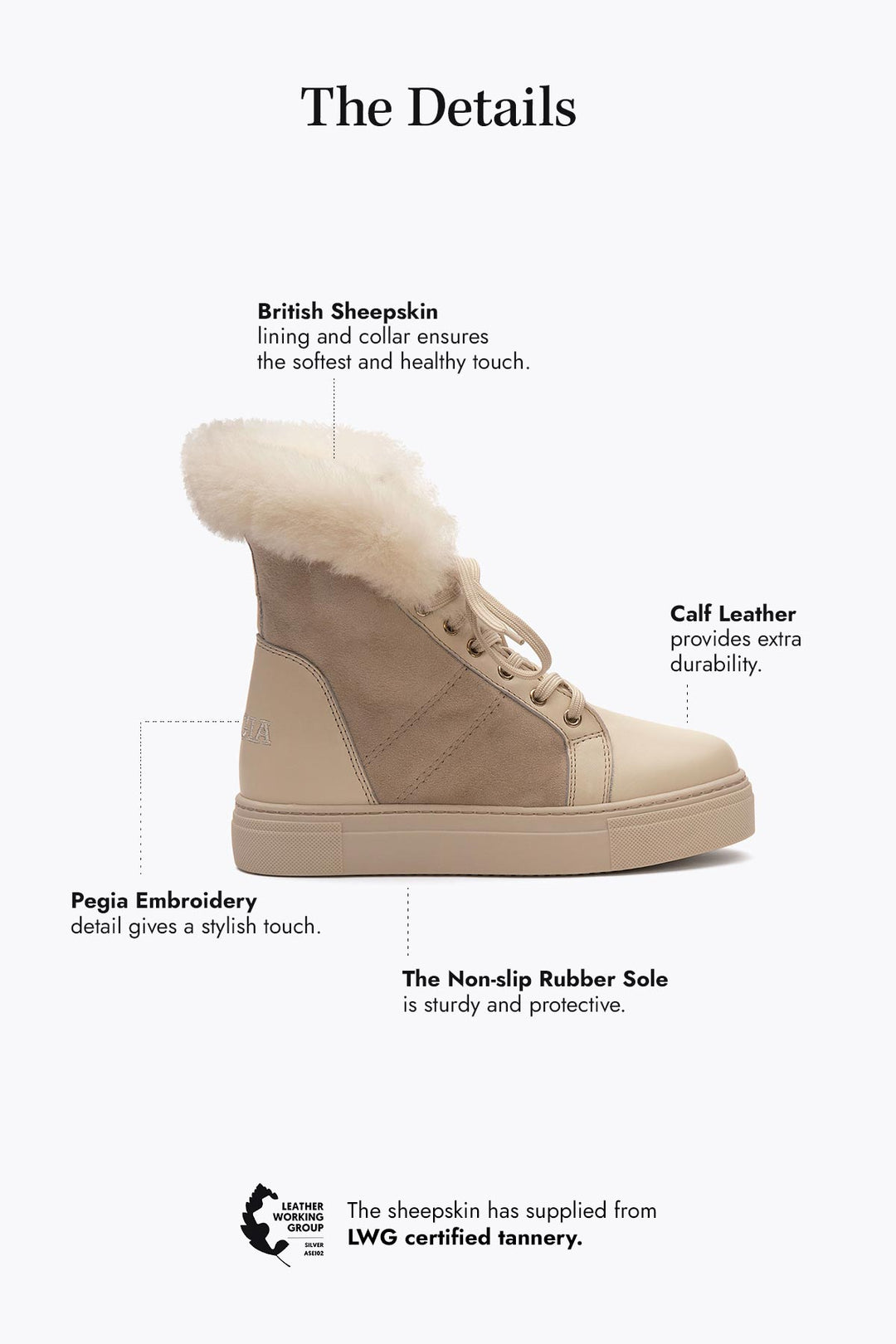 Pegia Leira Shearling Women's Boots - Pegia