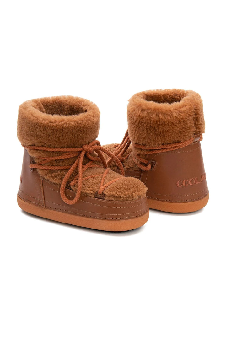 Cool Moon Dover Genuine Sheepskin Women's Snow Boots - Pegia