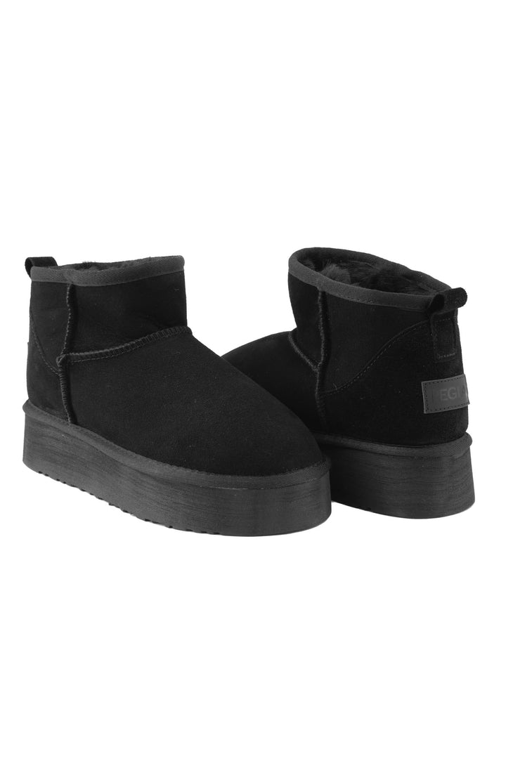 पेगिया ब्रूक्स असली सुएड महिलाओं के प्लेटफ़ॉर्म बूट्स