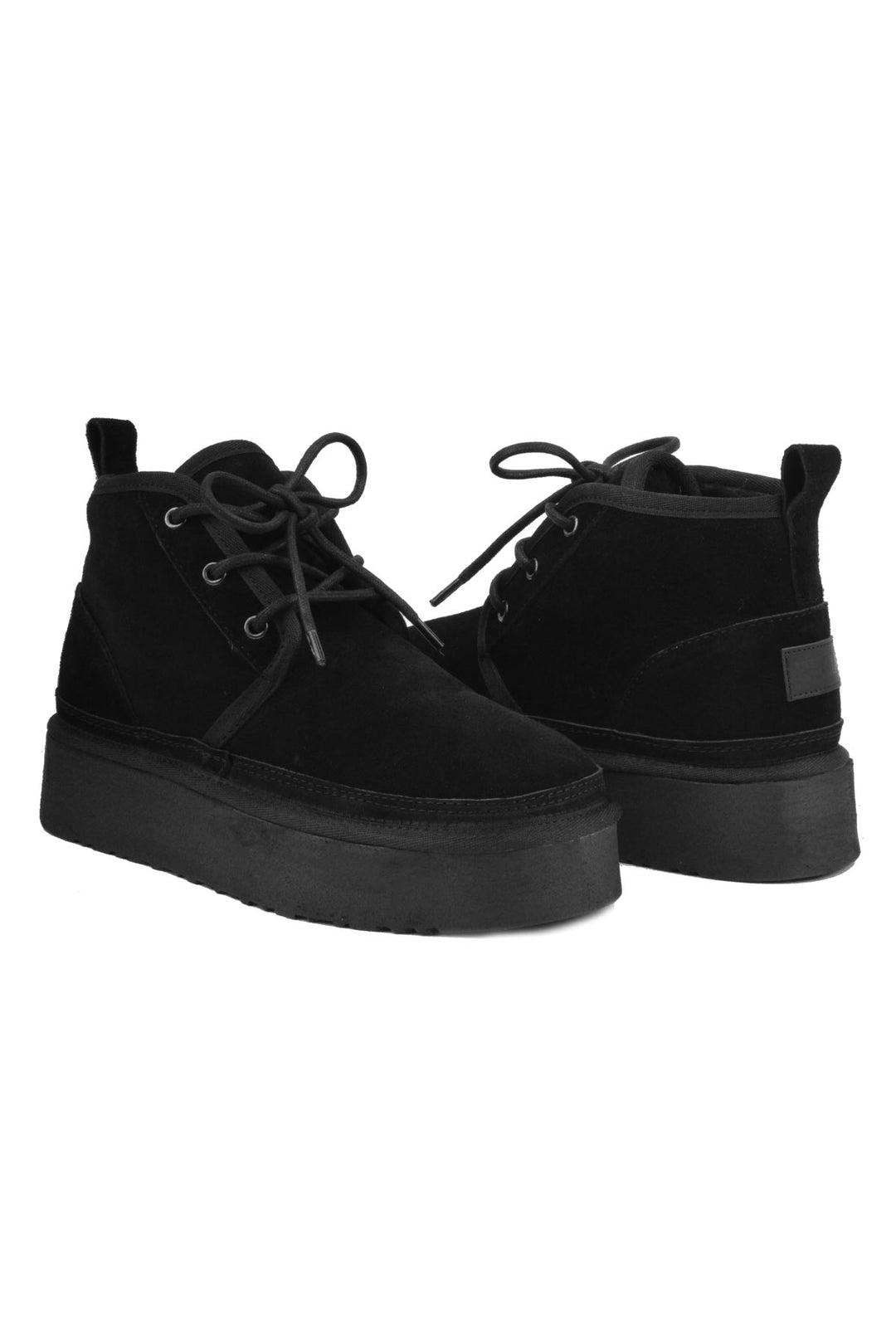 Pegia Muda Genuine Suede Lace-Up Women's Platform Boots - Pegia