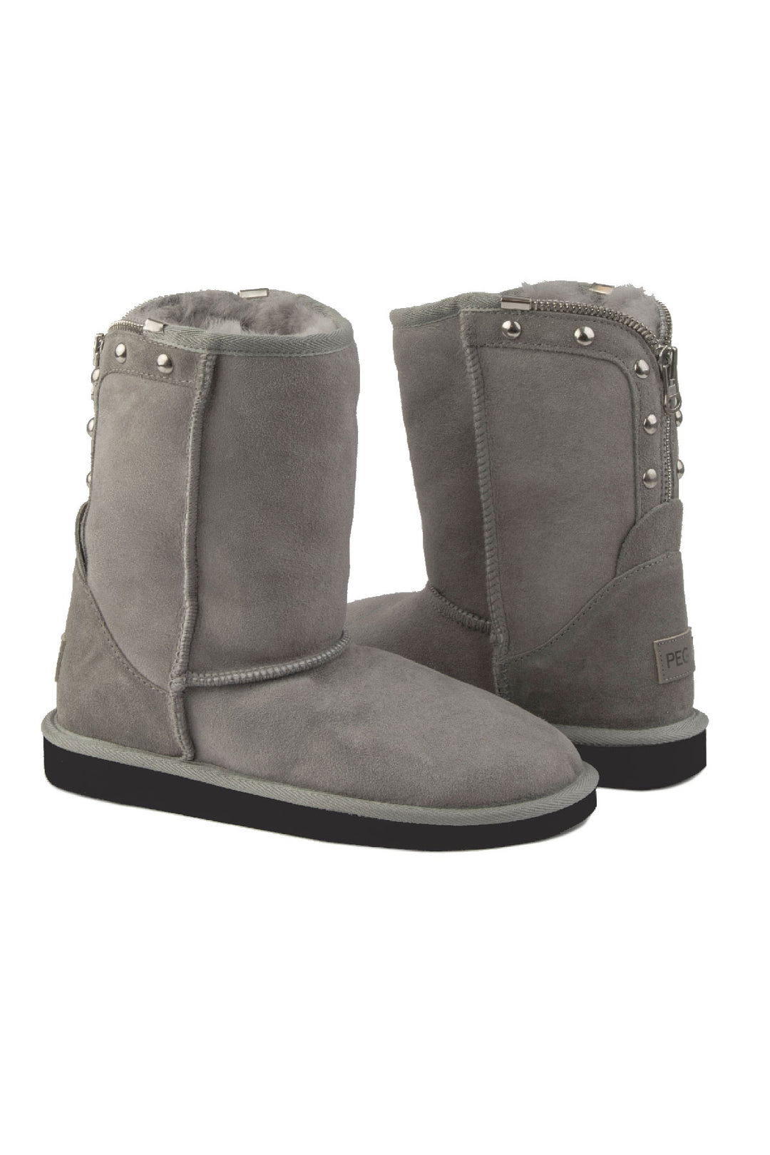 Pegia Vian Genuine Suede Back Zip Women's Boots - Pegia