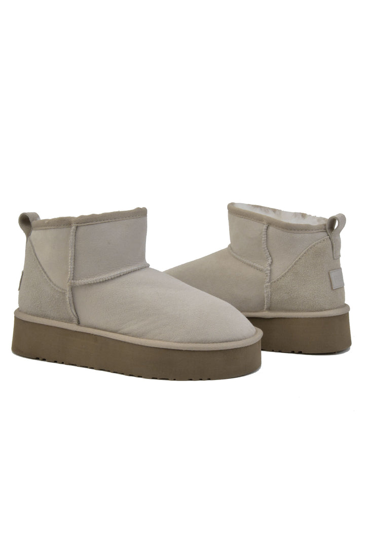 Pegia Brooks Genuine Suede Women's Platform Boots - Pegia