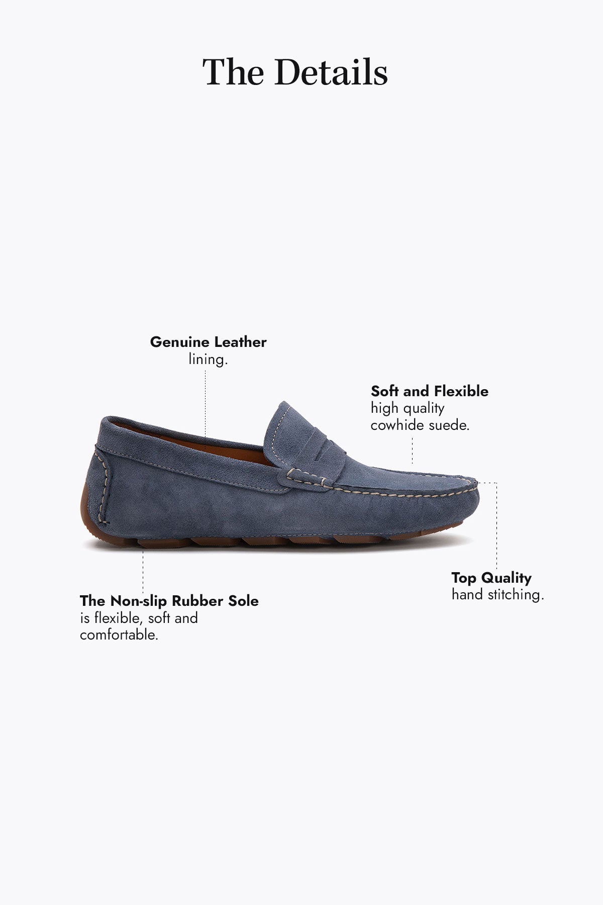 Pegia Alvor Genuine Suede Men's Loafer Shoes - Pegia