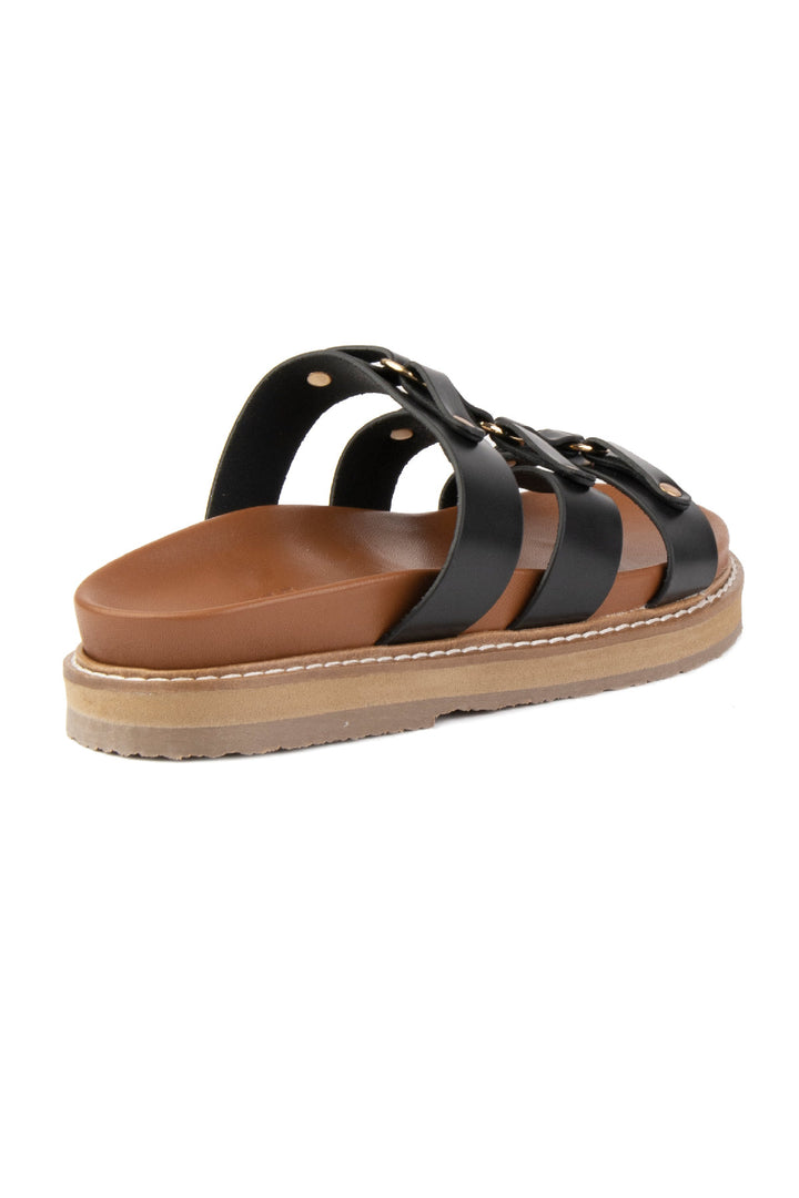 Pegia Lida Leather Women's Slides - Pegia