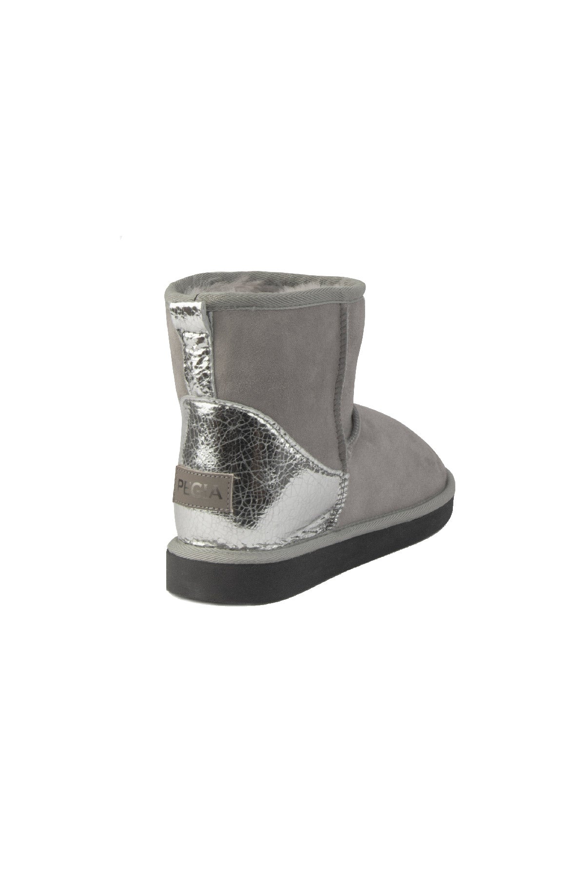 Pegia Jelsa Glossy Detailed Genuine Suede Women's Short Boots - Pegia