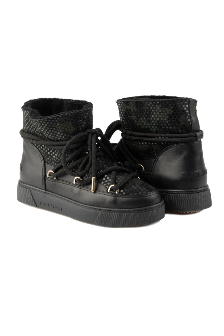 Cool Moon Lorne Sheepskin Printed Women's Boots - Pegia