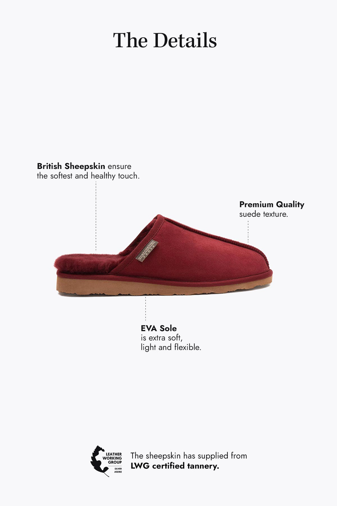 Pegia Fermo Shearling Men's Slippers - Pegia