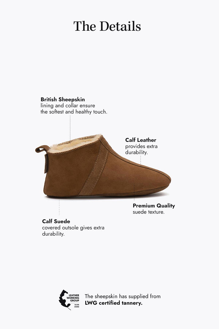 Pegia Homer Unisex Shearling Bootie Slippers - Pegia