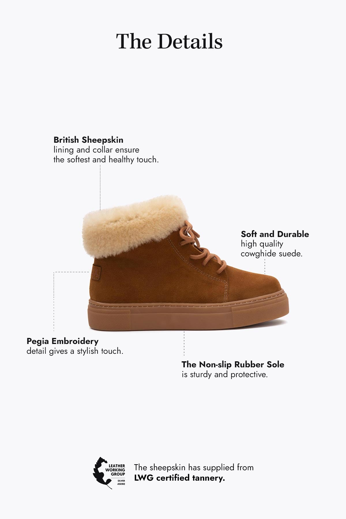 Pegia Adel Shearling Women's Boots - Pegia