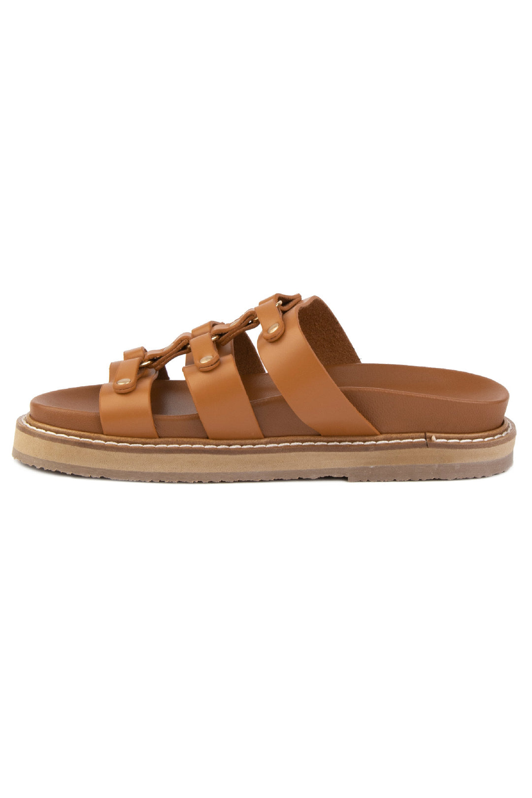 Pegia Lida Leather Women's Slides - Pegia