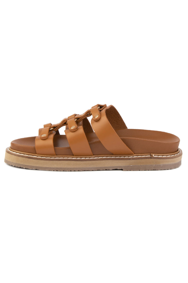 Pegia Lida Leather Women's Slides - Pegia