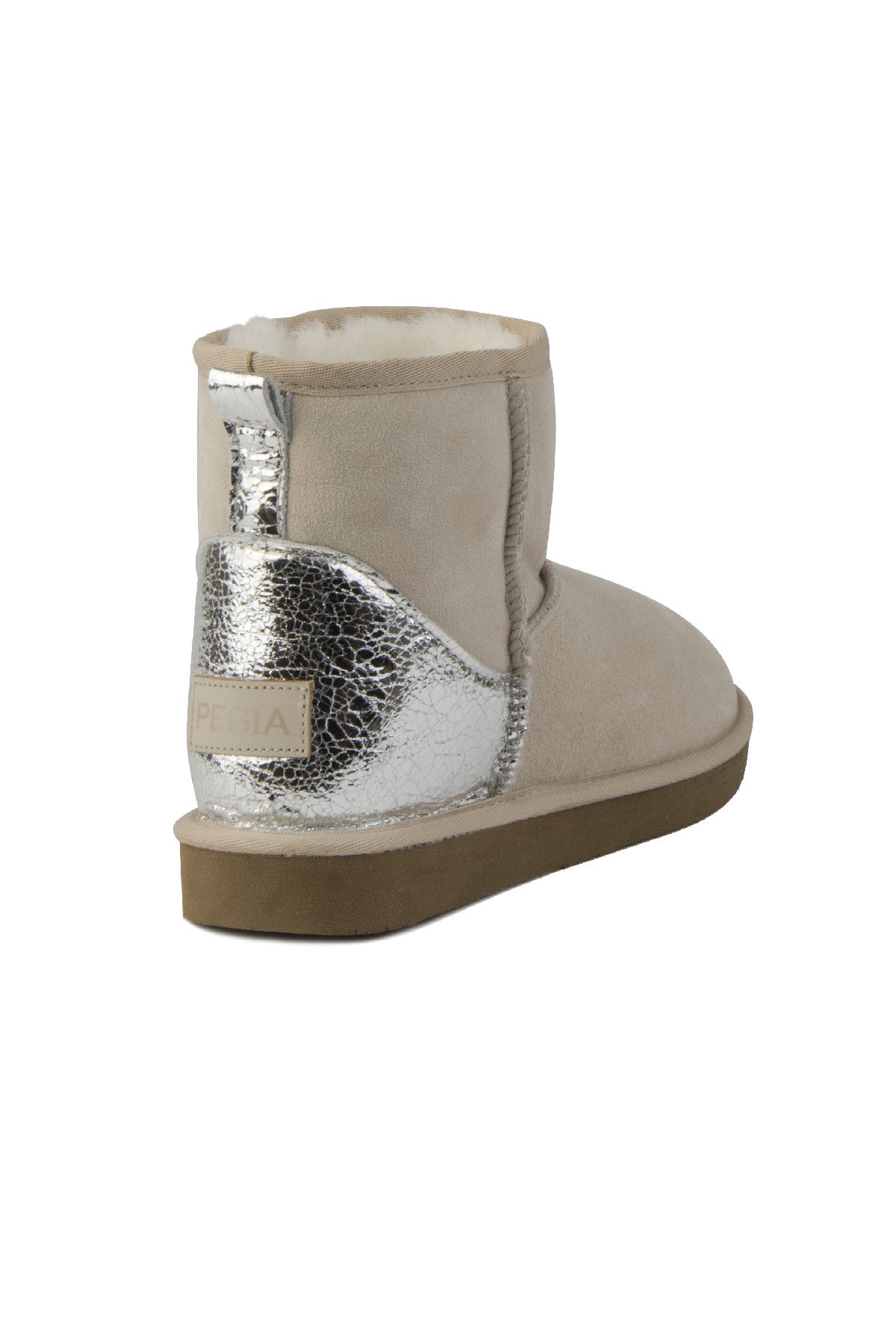 Pegia Jelsa Glossy Detailed Genuine Suede Women's Short Boots - Pegia