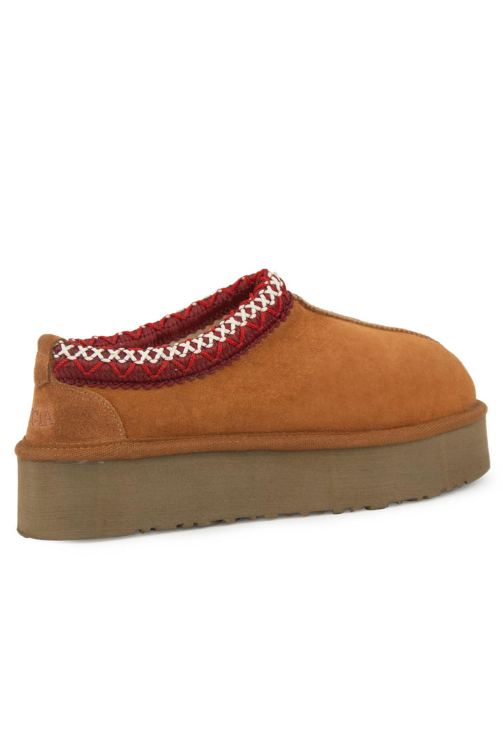 Botas Ultra Mini Plataforma Femininas em Camurça Autêntica Pegia Aure